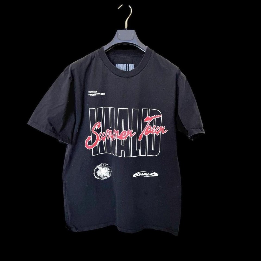Khalid 2023 Summer Tour Concert T-Shirt Black Size Large‎ Music Band